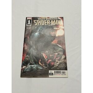 MILES MORALES SPIDER-MAN 1 VF/NM RARE 4TH PRINT MARVEL 2019! GARRON RHINO COVER!